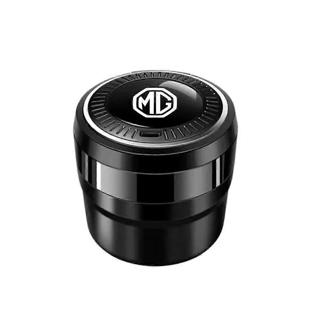Auto Aschenbecher Tragbarer Aschenbecher mit Deckel und LED Schwarz for MG Midget Montego Mulan One Pilot TF Xpower SV ZR ZS ZT