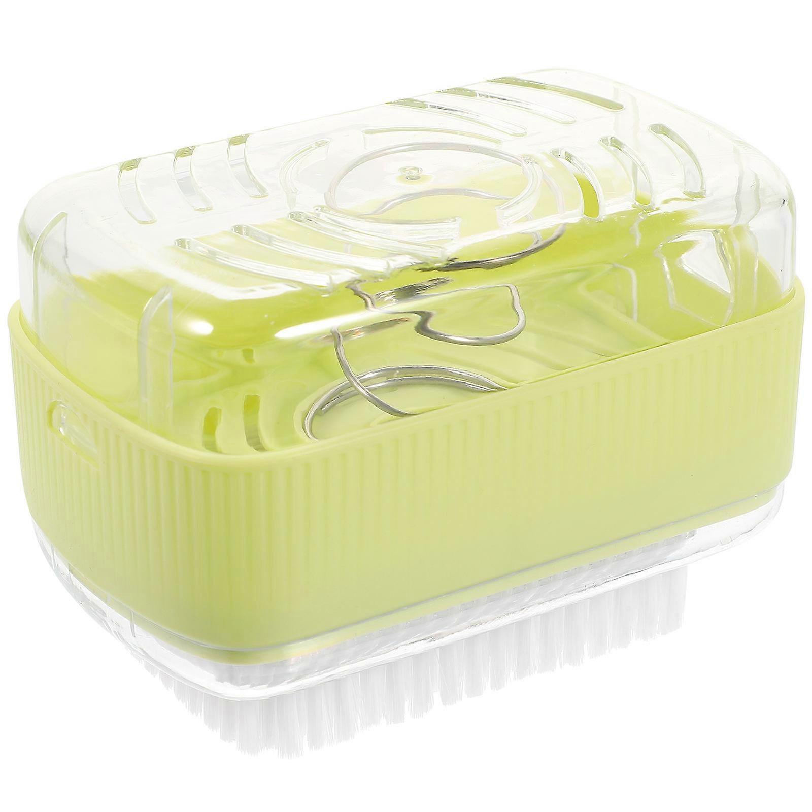 Multifunctional Soap Foaming Box with Roller Brush, Non Slip Embossed Design, Drainage and Spring Base for Bathroom and Travel Use