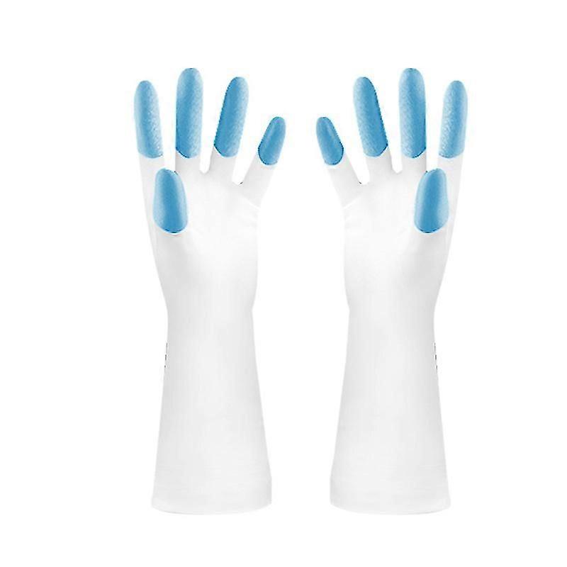 Gants de vaisselle en PVC, Réutilisables, Nettoyage
