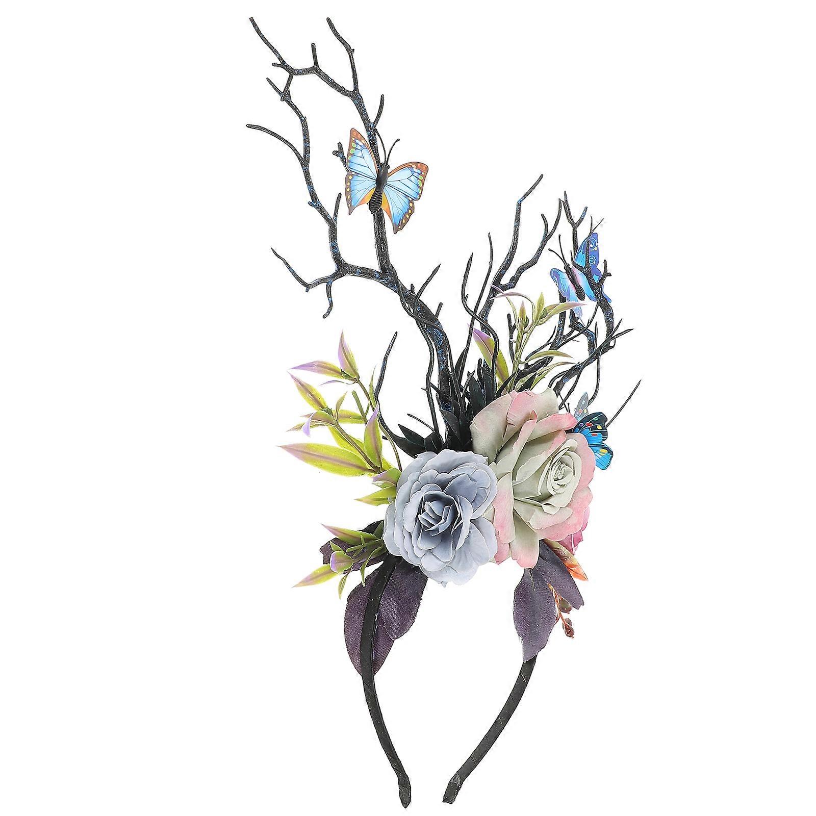 Cosplay Headband Tree Branch Shape Retro Style Masquerade Ladies 1Pcs
