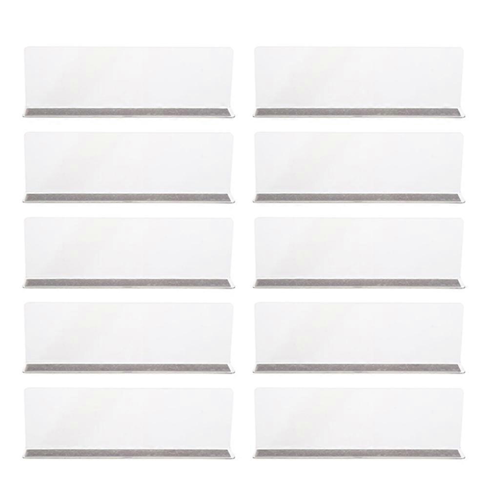 Shelf Dividers Plastic Magnetic L Shape Commodity Classification Space Saving Retailers Organizers 20Pcs
