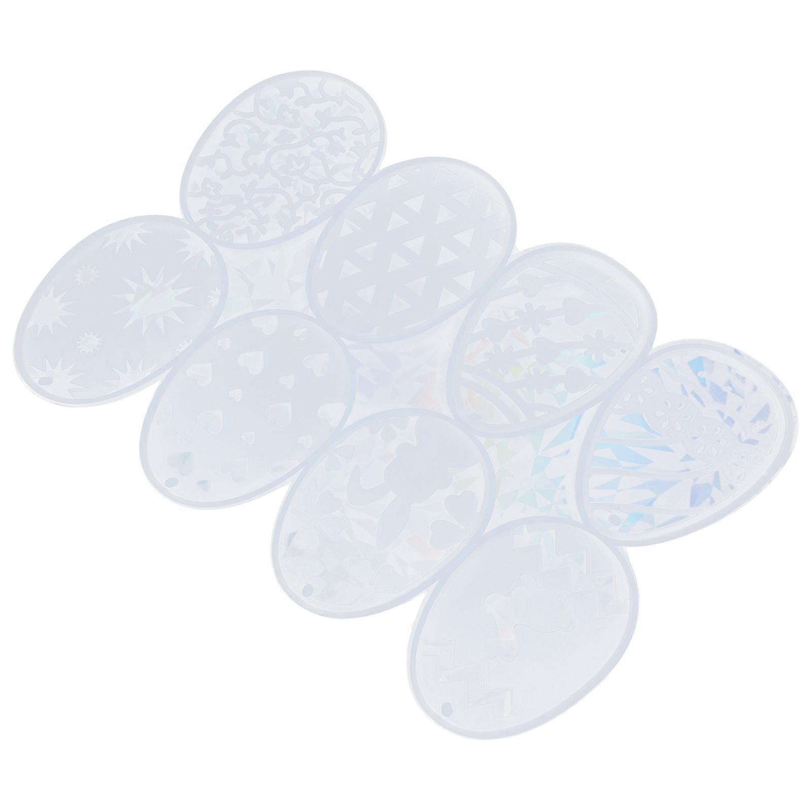 Creative Easter Egg Pendant DIY Mold for Keychains in Durable Silicone White Color Versatile for DIY