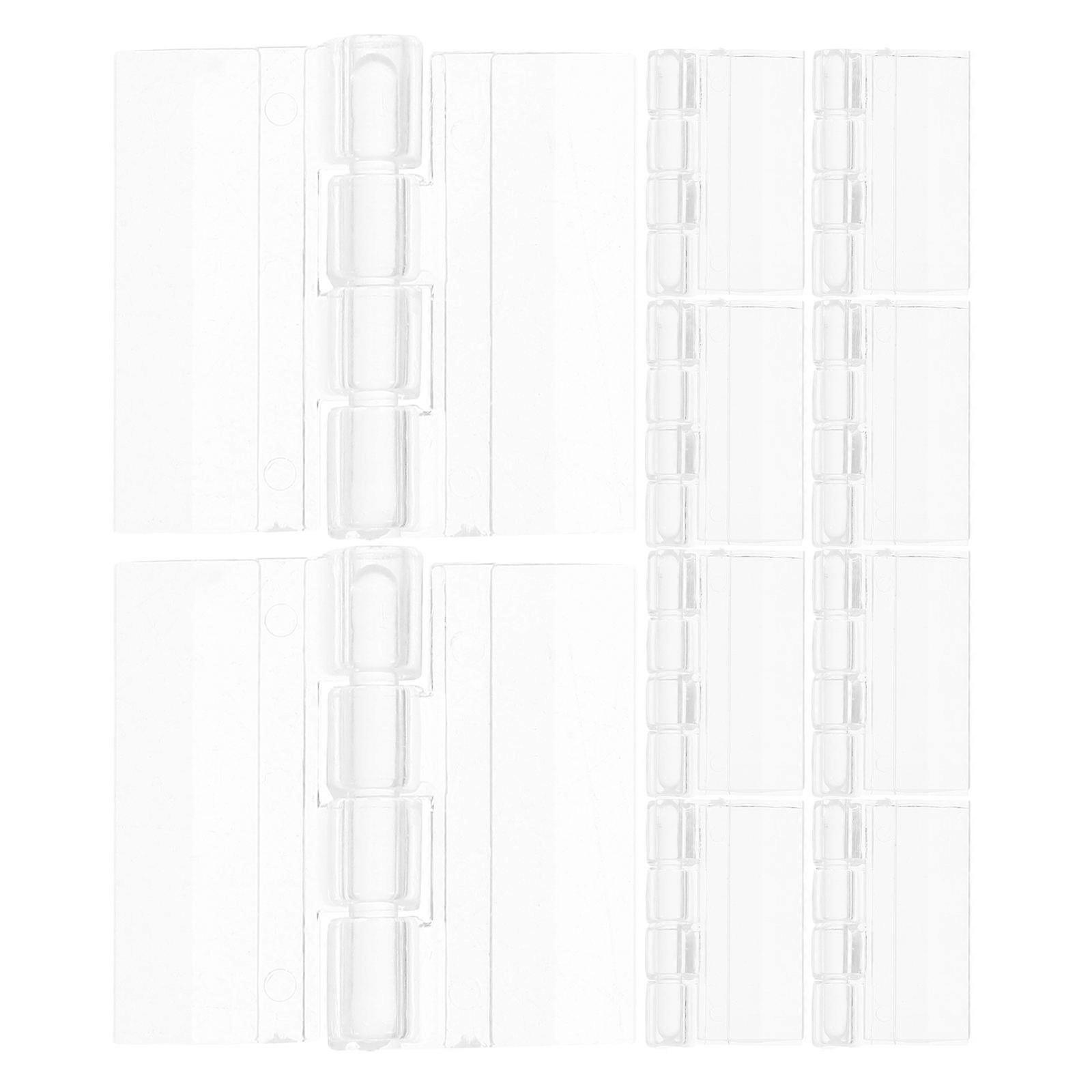Small Acrylic Hinges for DIY Use with High Transparency and Secure Connection Transparent