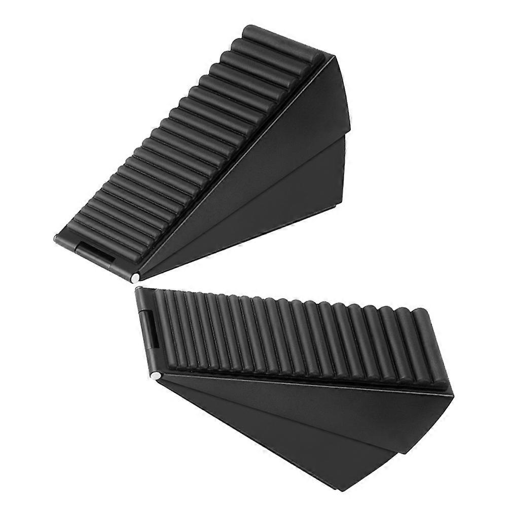 Windproof Door Stopper for Bottom of Door Non Slip Base Minimalist Design 12.80X7.50X4.50CM 2Pcs