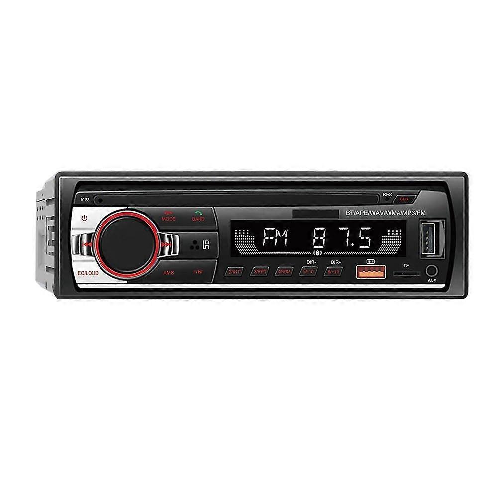12V Car Bluetooth MP3 Player FM Radio Stereo Hands Call Stereo Player LED Backlight Display USB Charging CD Player Durable Easy Installation