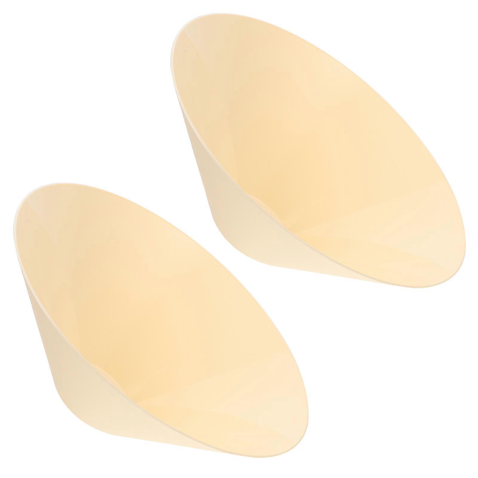 Simple White Plastic Lampshade for Home Decor 2 Pieces Small Size