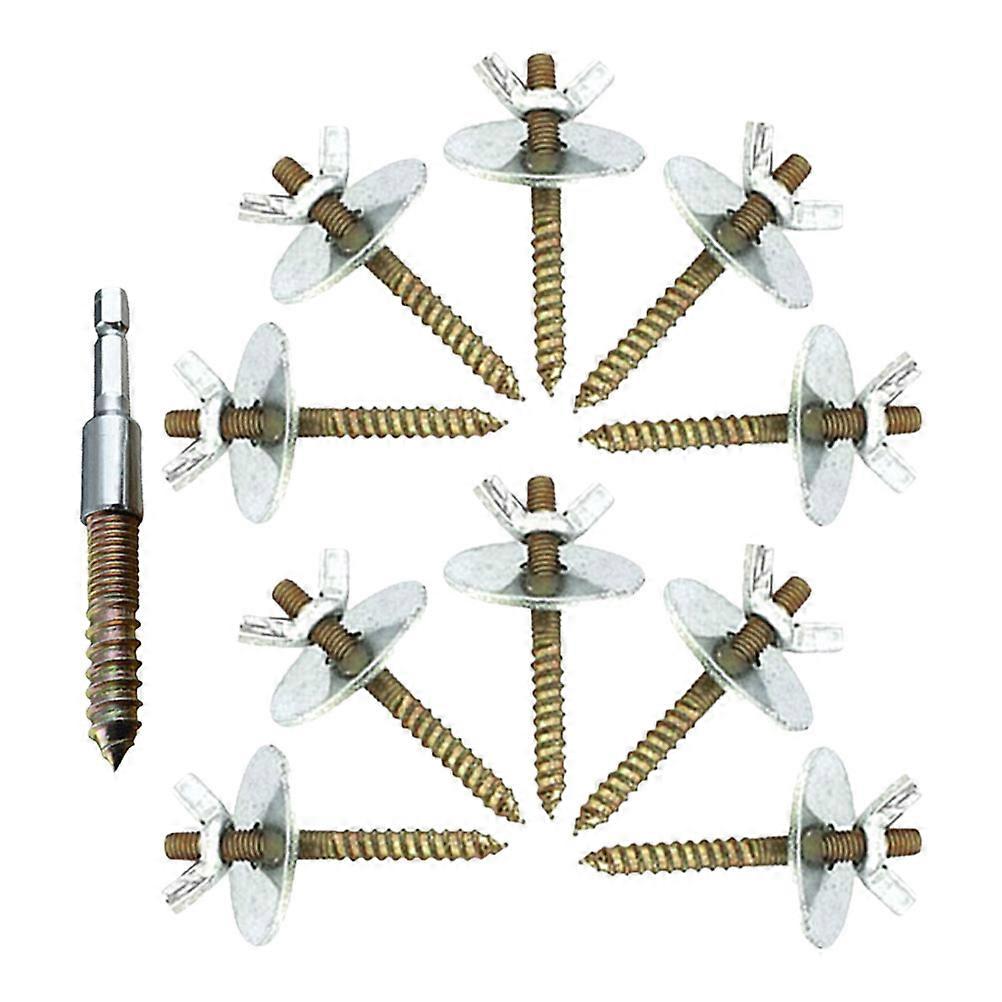 Bird Perch Screws with Gaskets for Secure Cage Installation – Hardware Kit for Parrot and Small Animal Habitats Supports Stable Perch Fixing and Pet
