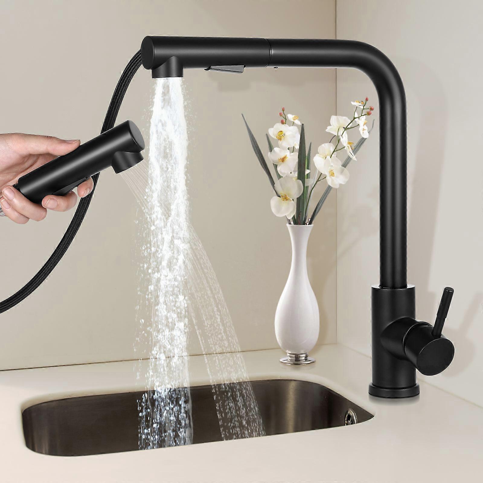 Durable Water Tap Mixer For Household Bathroom Faucet With Two Water Flow Modes And Simple Shape Design 1 Set