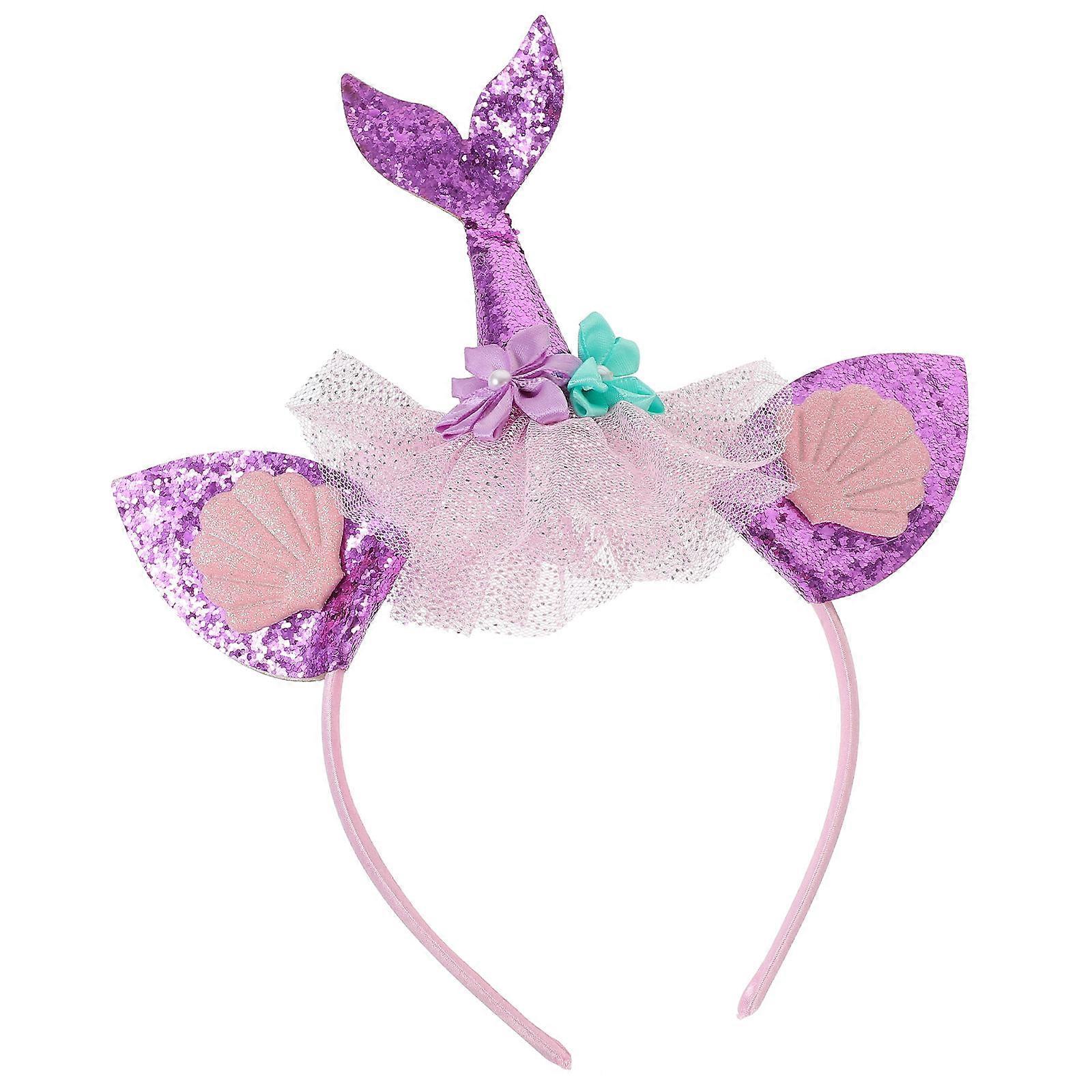 Mermaid Tail Headband for Girls Made of Fabric Comfortable and Decorative Multi Color