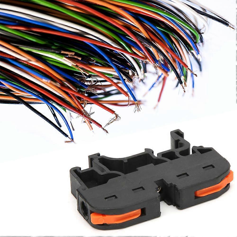 10PCS PCT-211 11-28AWG Wire Connector Terminal Block Black