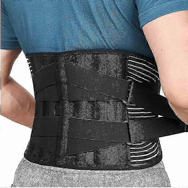 Back Lumbar Support Belt Waist Orthotic Brace Posture Corset for Men Women Spine Decompression Waist Trainer Pain Relief - RIpj