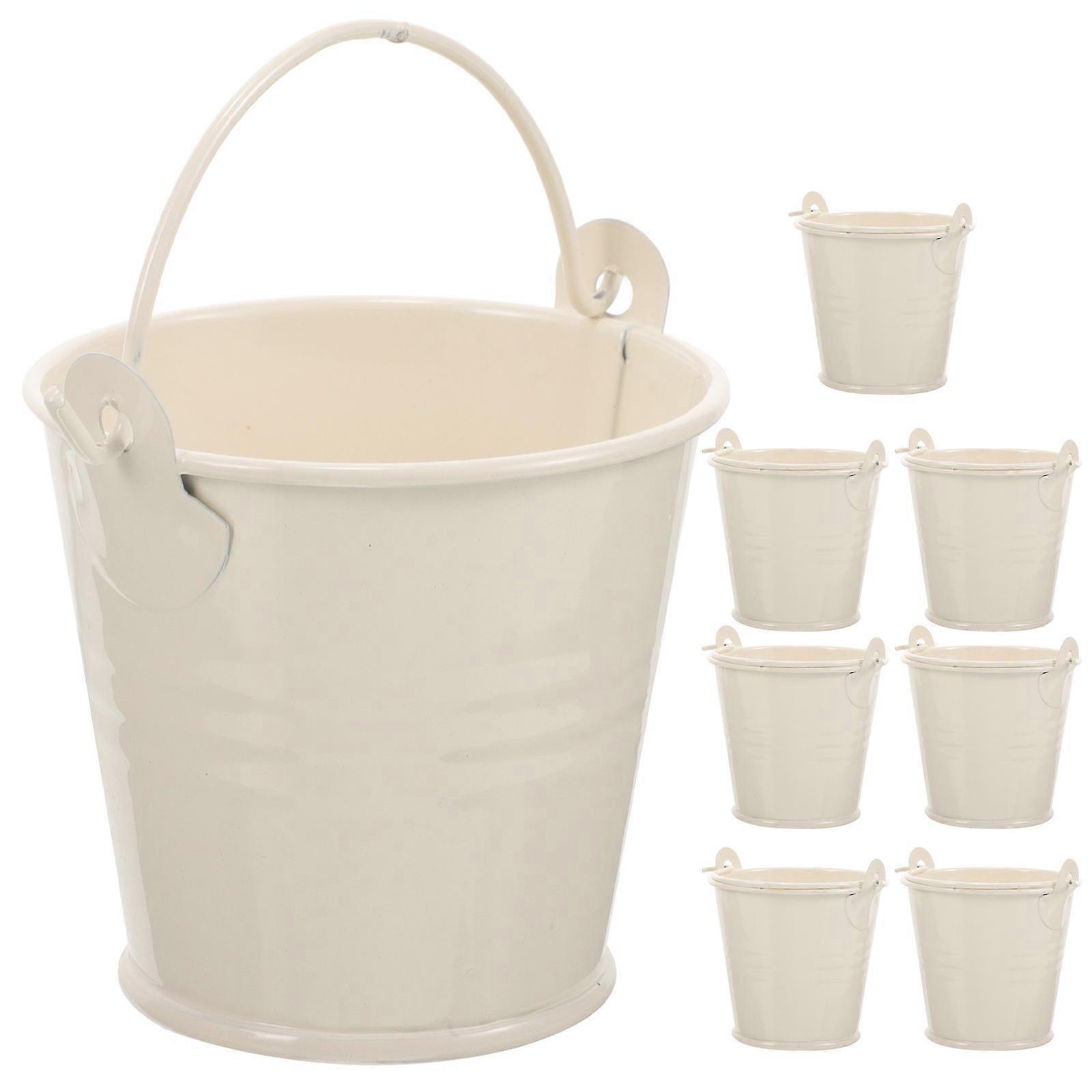 Stylish Small Bucket for Decorating Spaces, Featuring a Handle for Versatile Use