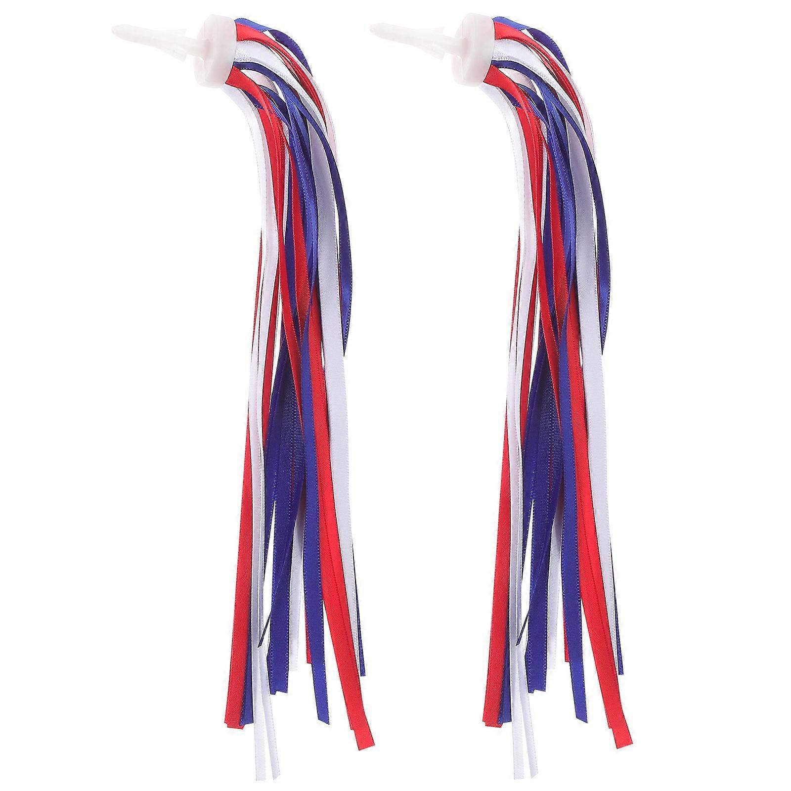 1 pair of Kid's Bicycle Handlebar Streamers Bright Ribbons Tassel Bicycle Handlebar Decors