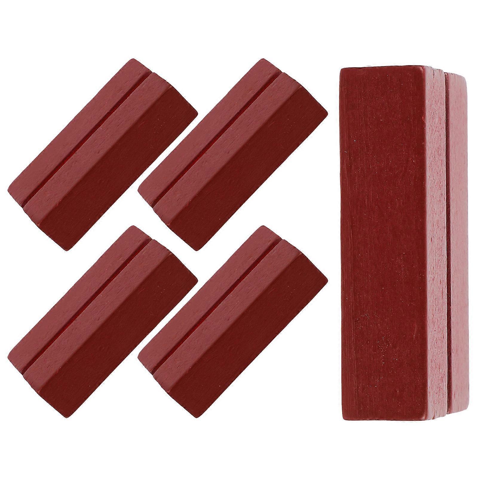 Card Holder Stand For Menu Sign And Business Cards Ideal For Office Use And Home Decor In Coffee Color With Elegant Style For 5Pcs