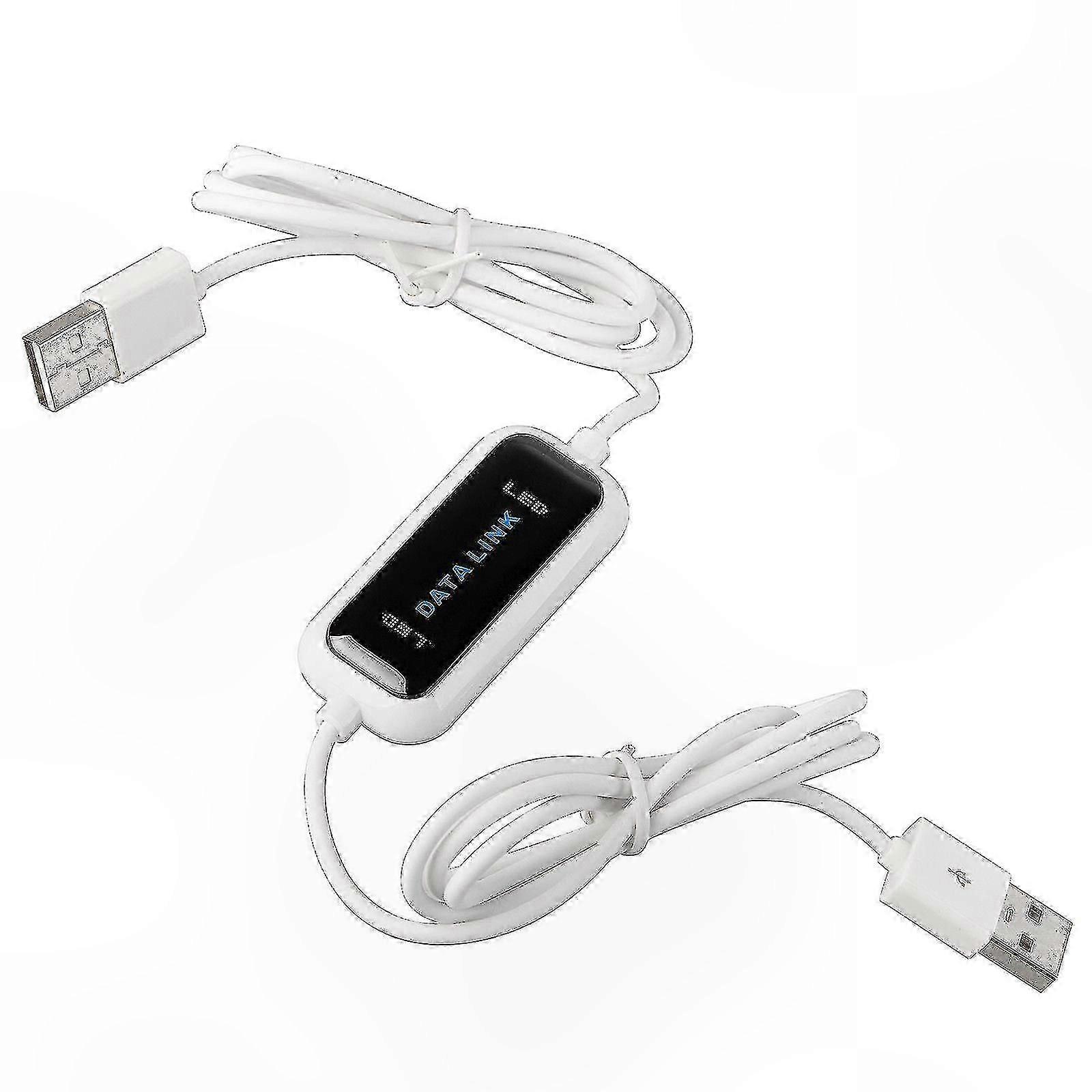 USB Cable for PC to PC File Transfer and Data Sync - Easy Two Computer Connection for Copying Files