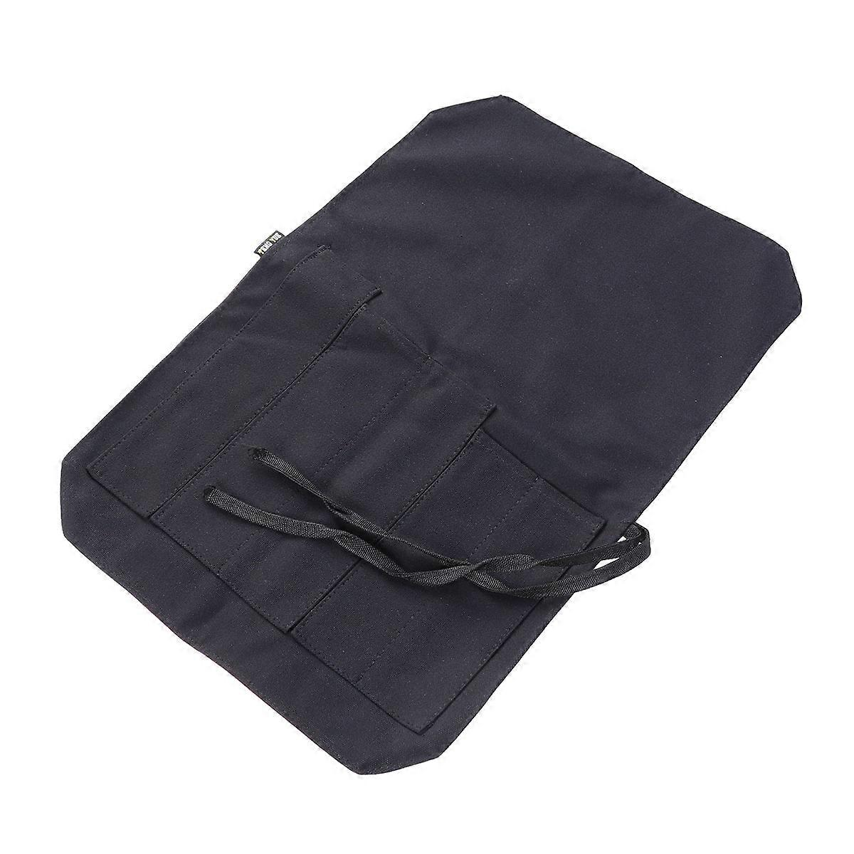 Travel Roll Bag 1Set For Culinary Professionals Ensuring Cut And Puncture Resistant Safety In Black