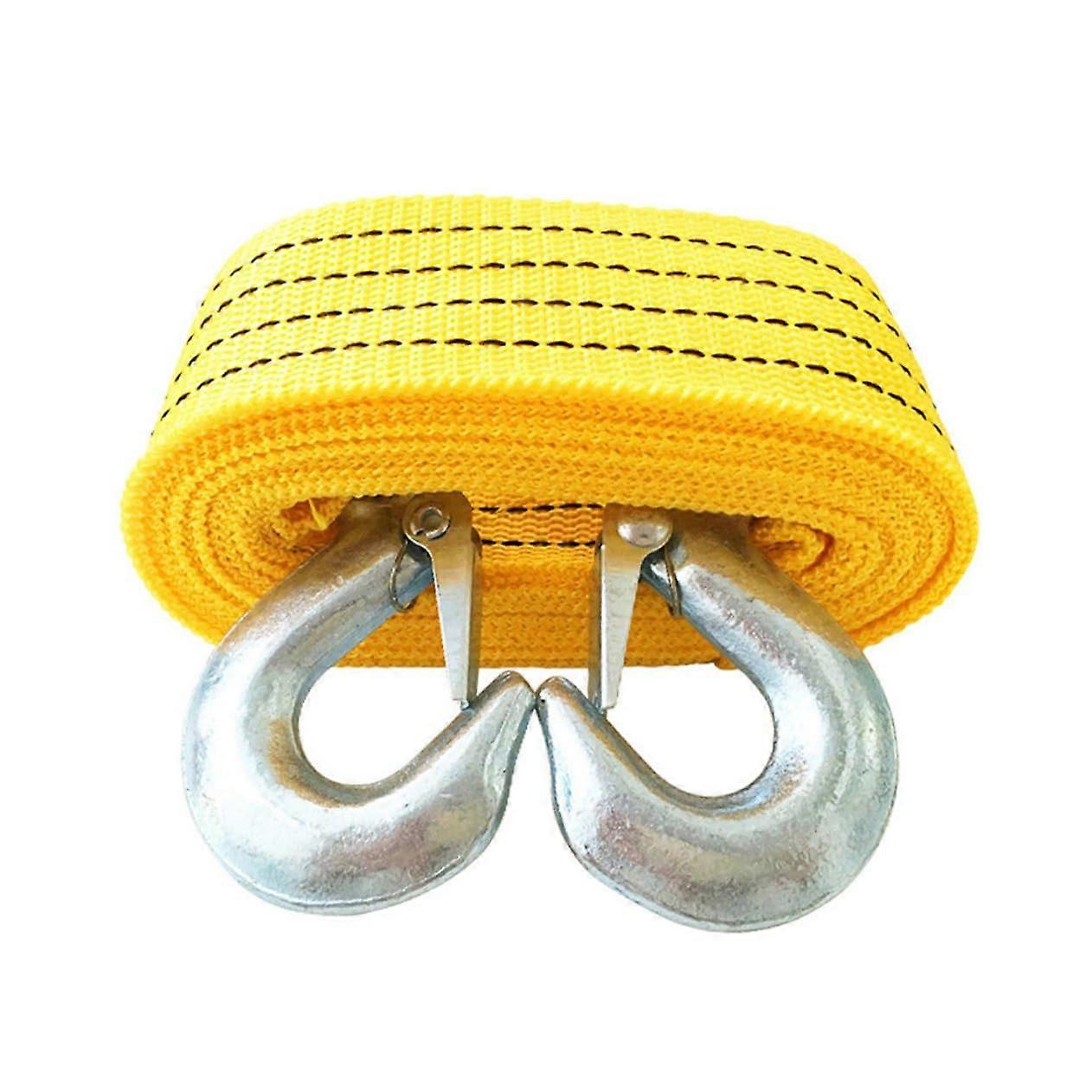 2 pieces Heavy Duty Tow Rope With Hooks Durable Ropes For Car For Outdoor Emergencies And Vehicle Towing