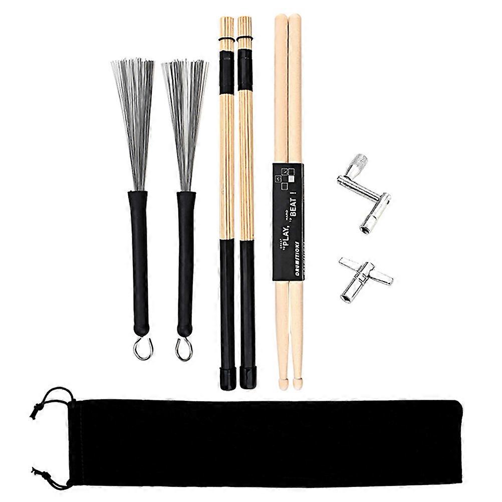 1 Set Drum Stick Tuning Key Kit with Storage Pouch – Ergonomic Percussion Tool for Beginners, Students & Musicians – Practice & Performance Use
