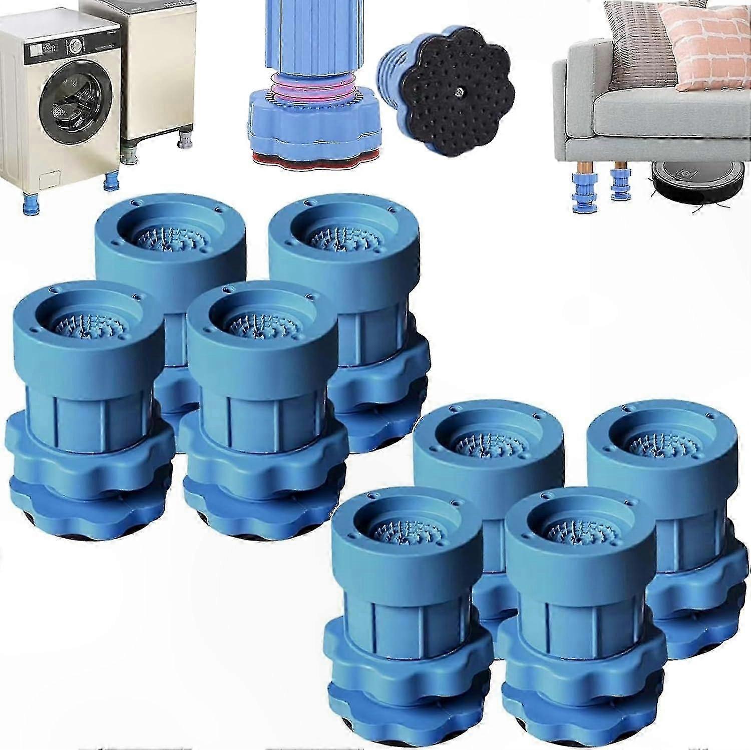 Anti-Vibration Pads for Washing Machines, Adjustable Non-Slip Shock Absorbing Feet with Height Adjustment