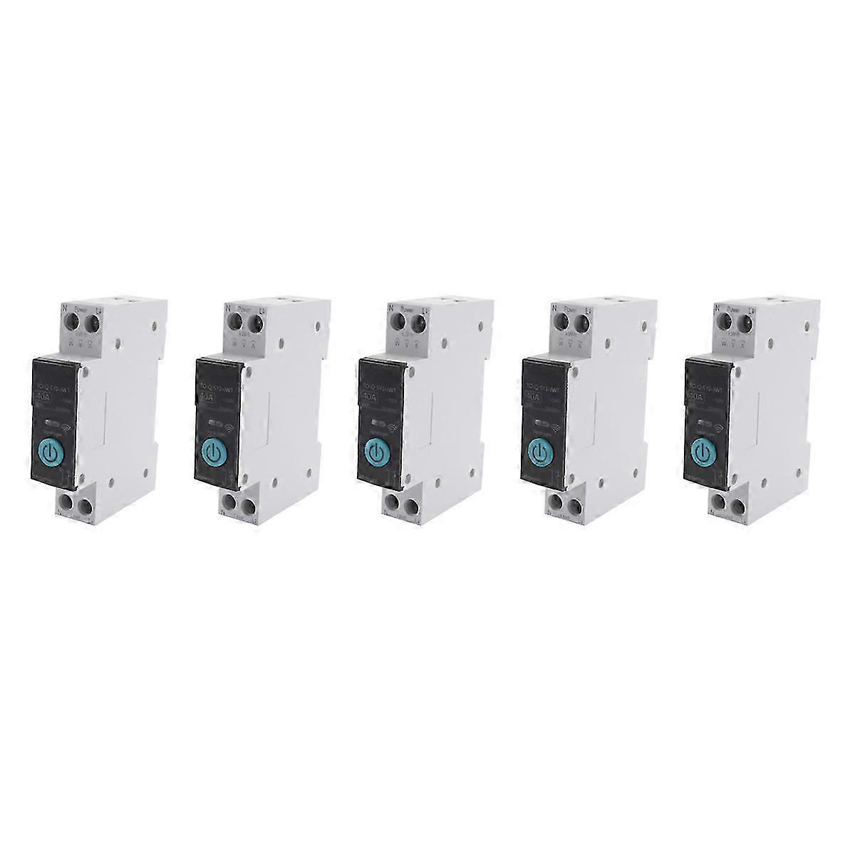 40A Tuya Single Phase Din Rail WIFI Smart Energy Meter Timer Power Consumption Monitor KWh Wattmeter