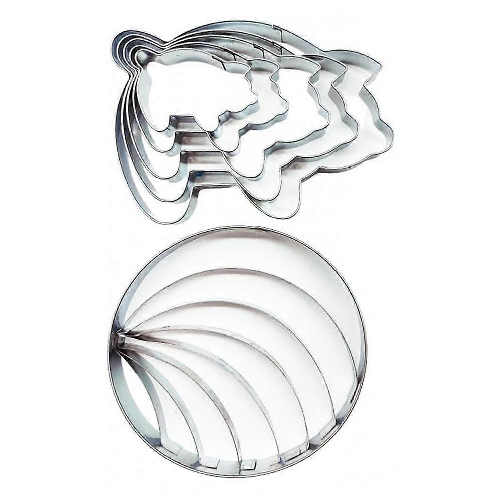 Stainless Steel Concha And Pig Cookie Cutter Set 6Pc For Authentic Mexican Baking And Adorable Cookies