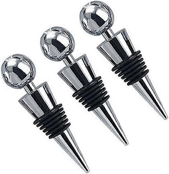 3-Pack Wine Stoppers - Champagne/Beer Bottle Savers
