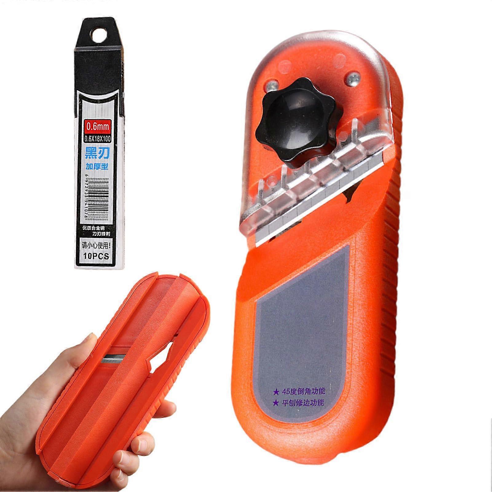 Drywall Edge Sander Chamfer Router Hand Tool with 45° and 180° Settings for Precise Beveling in Home Renovation and Joint Processing