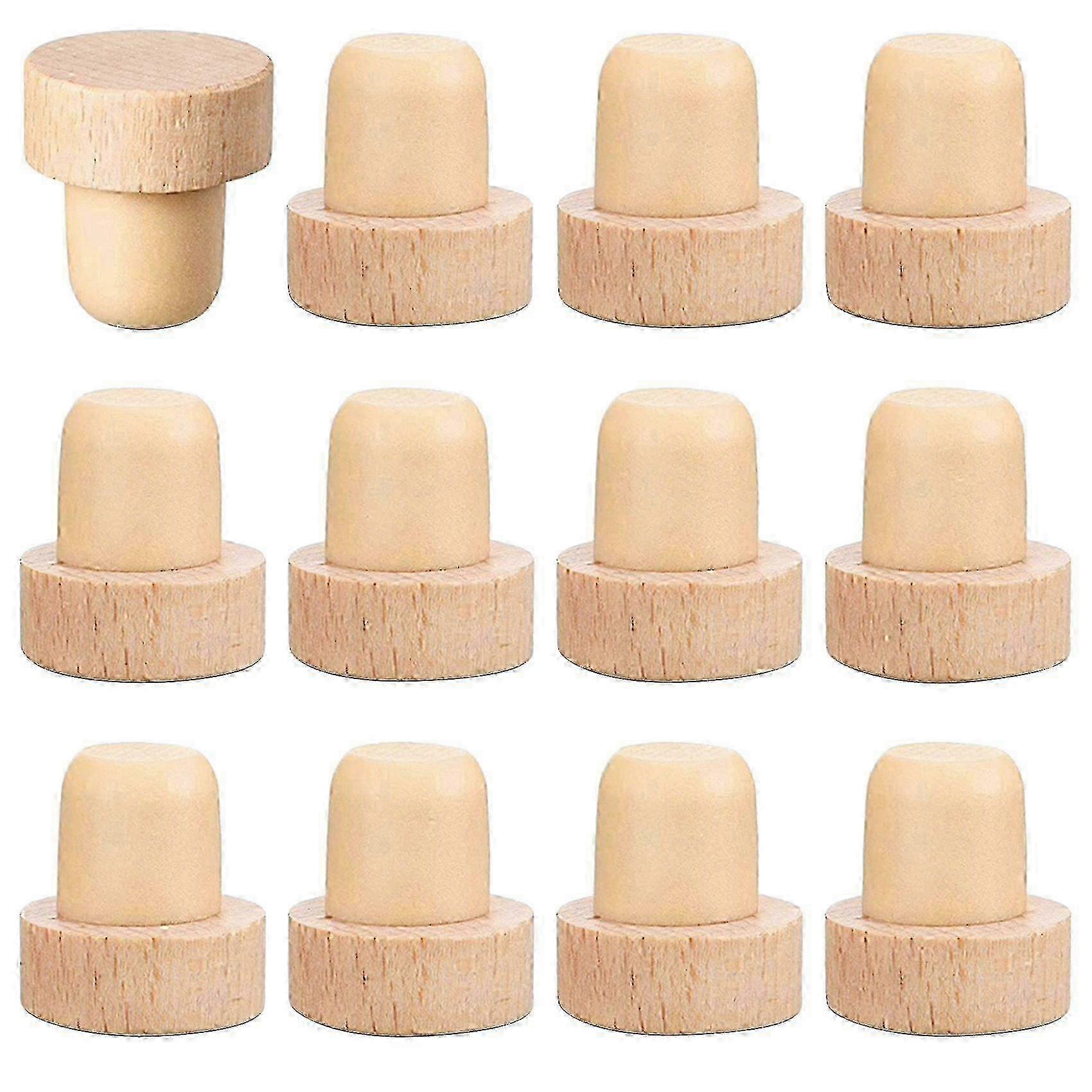 Reusable T-Shaped Wine Bottle Corks - Wooden & Rubber Edition 0816