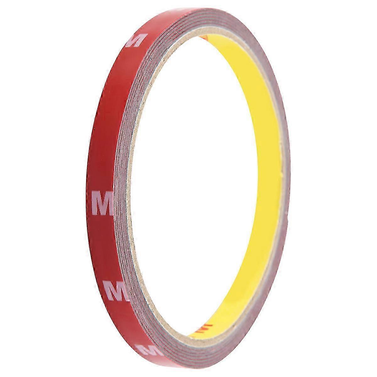 Ajoneuvo Auto Vahva Pysyvä Kaksipuolinen Super Sticky Foam Tape Roll 8mm Punainen