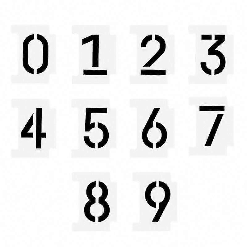 1 Set Number Stencils