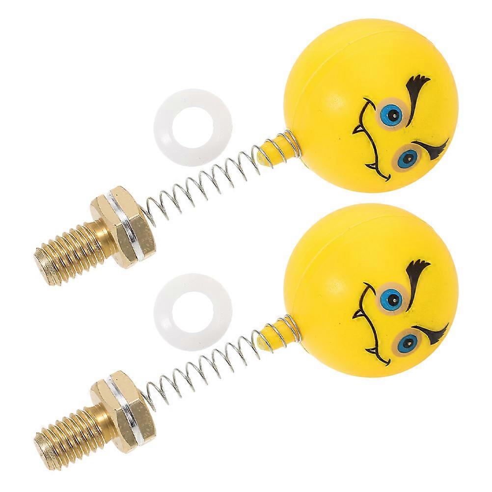 Cartoon Smile Screw Motorcycle Modification Decor for Decoration 2Pcs