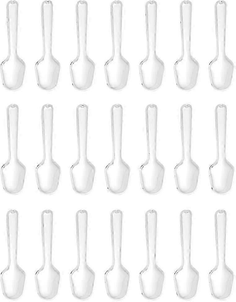 500pcs σαφή μίας χρήσης πλαστικά κουτάλια για παγωτό, ζελέ, πουτίγκα & επιδόρπια - χύμα πακέτο οικολογικά μαχαιροπίρουνα