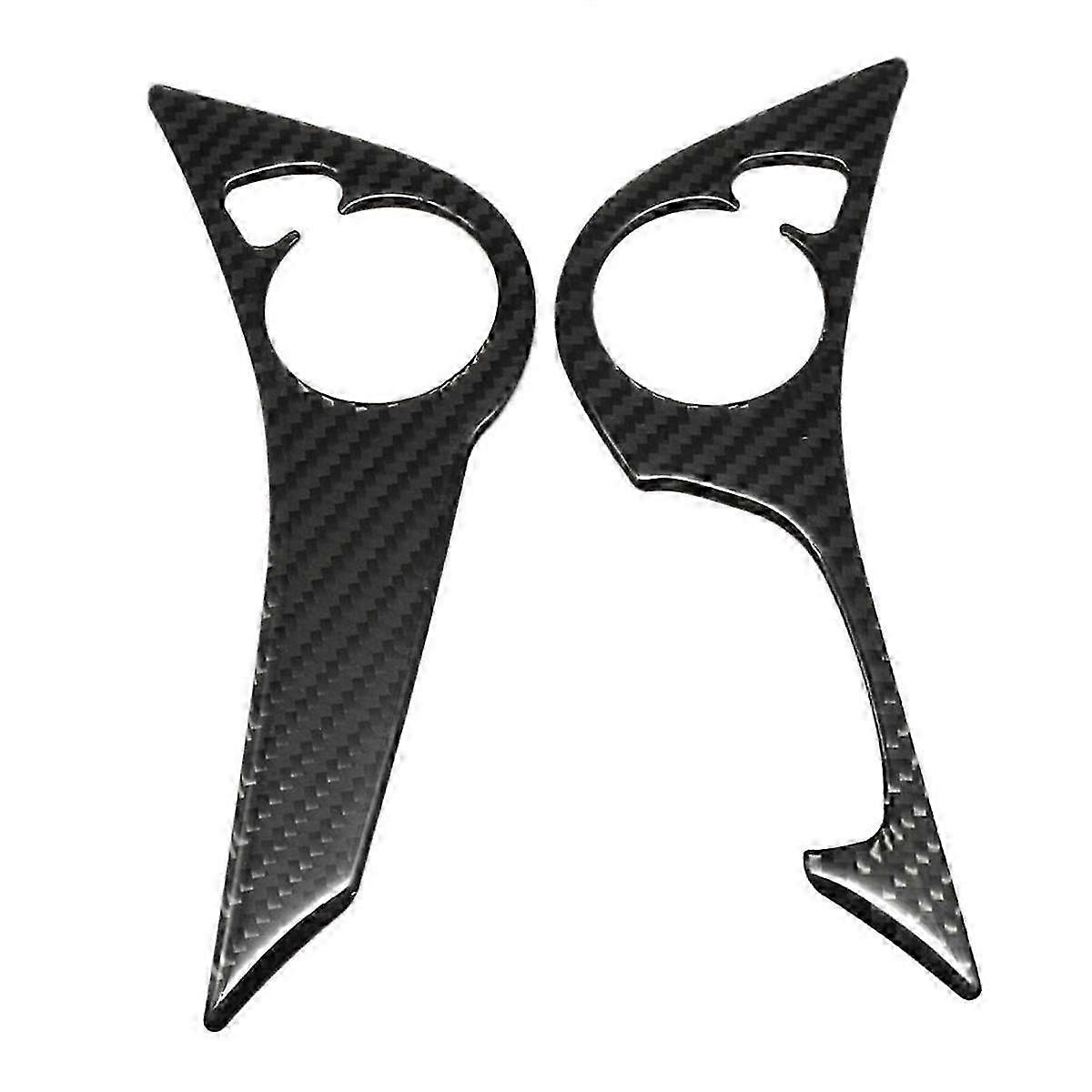 Carbon Fiber Steering Wheel Button Cover Trim for Accord 2013-17 Type B