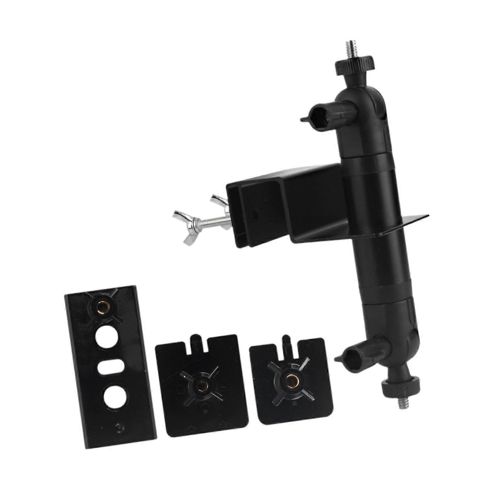 Outdoor Security Chamber Gutter Support Adjustable Coating Clip Universal Installation Shelf Gutter Mount Black