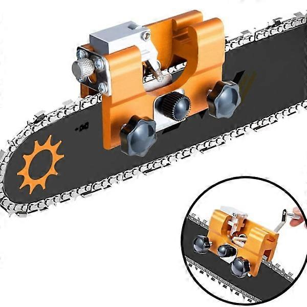 Chainsaw - Sharpener - Portable - Hand Crank - Chain Sharpener - Chain Sharpener - Sharpening for all Types of Chainsaws - Chain S