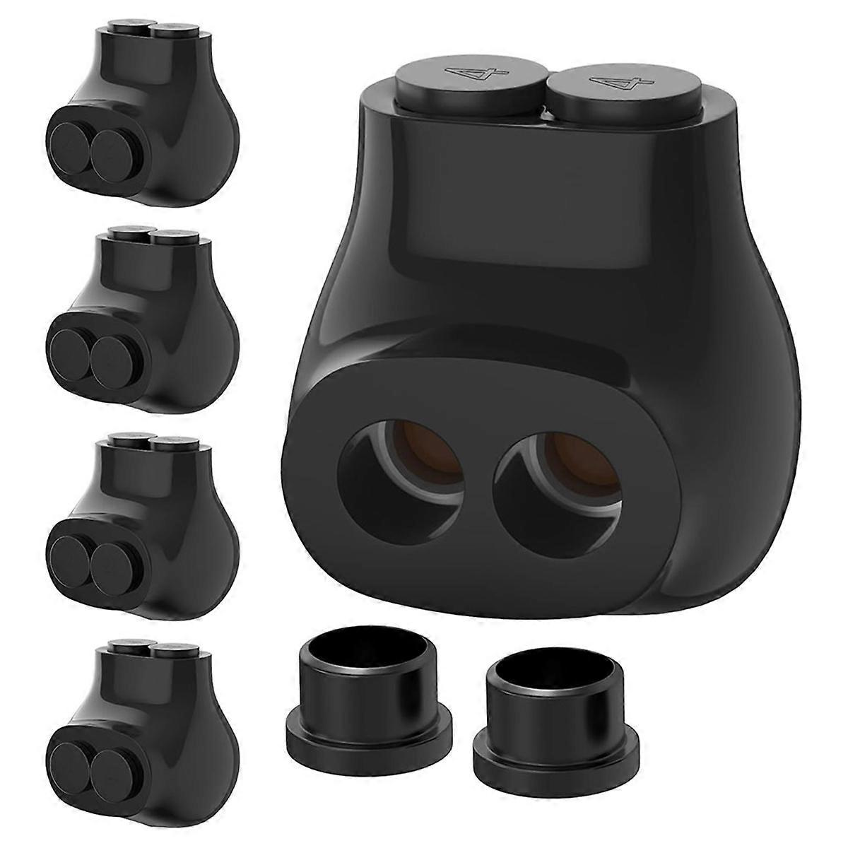 2 Port Insulated Multi Tap Connector 4-14 AWG Aluminum to Copper Wire Connectors Single-Sided Entry