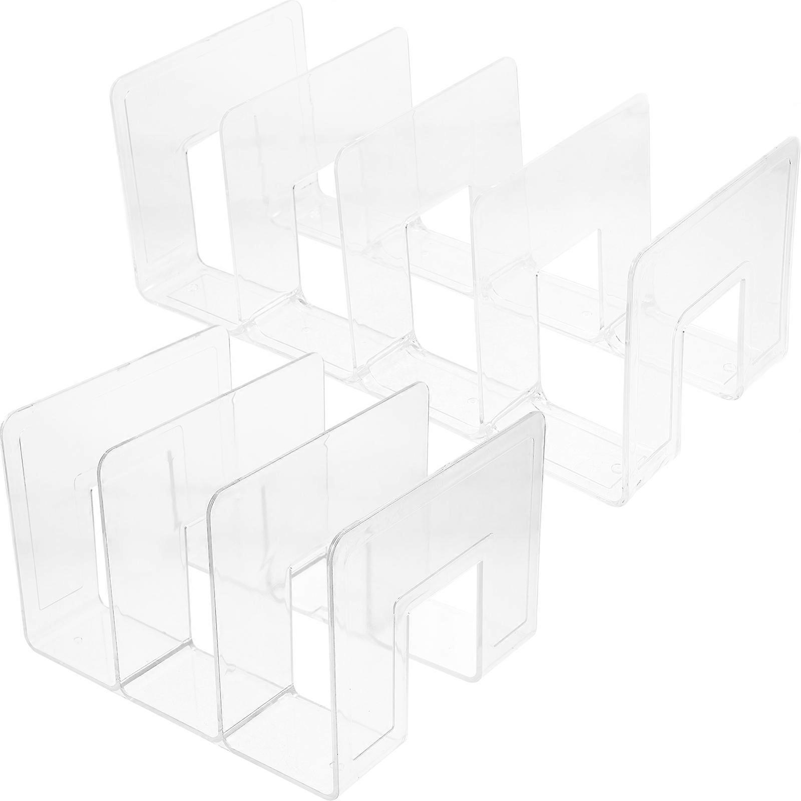 Desk Bookend Book Stand Plastic Simple Style Classroom Library 26.00X21.00X16.50CM Document Storage 2Pcs