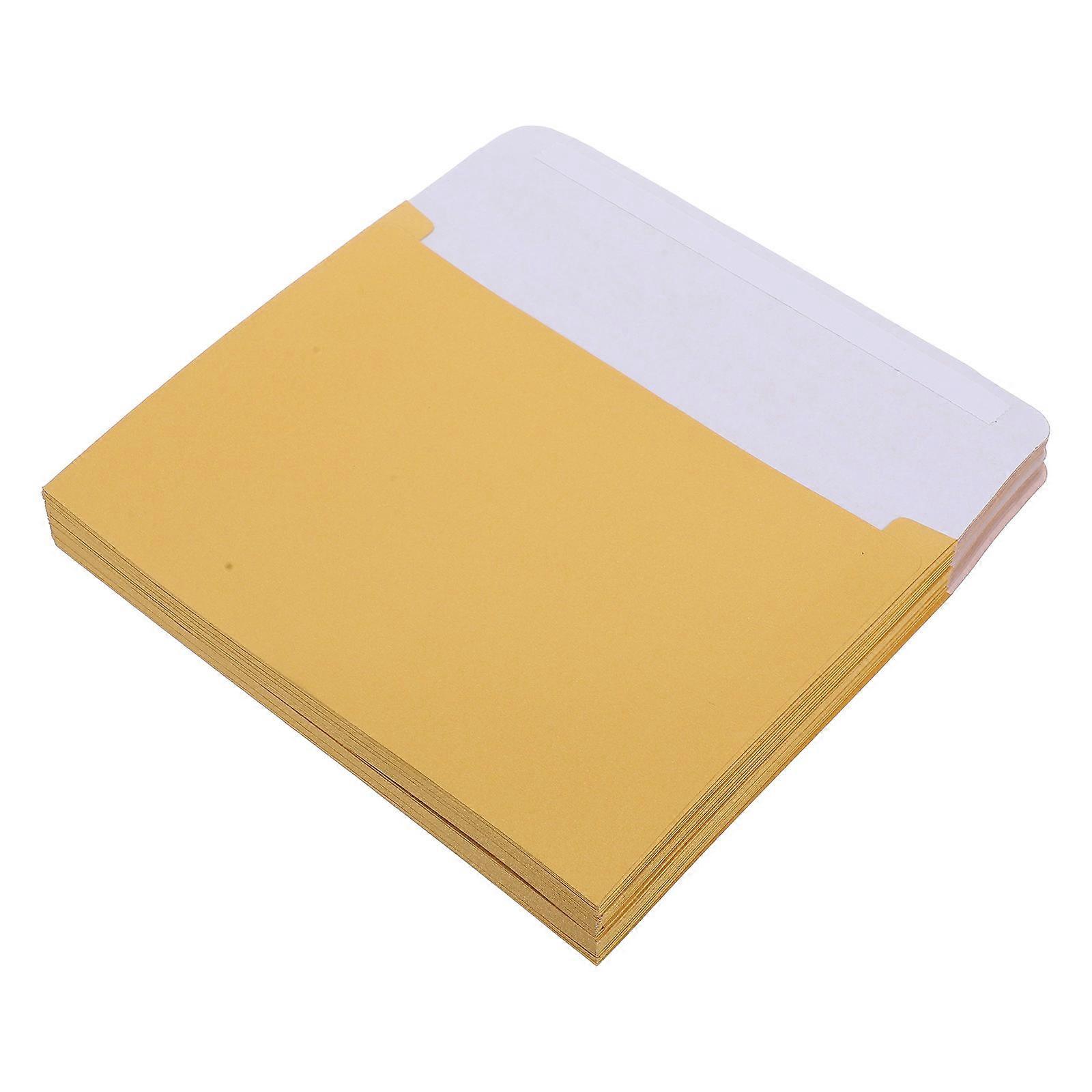 50pcs Self Adhesive Envelopes for Invitations Peel and Seal Kraft Secure Closure Envelopes for Home Office Document Mailing