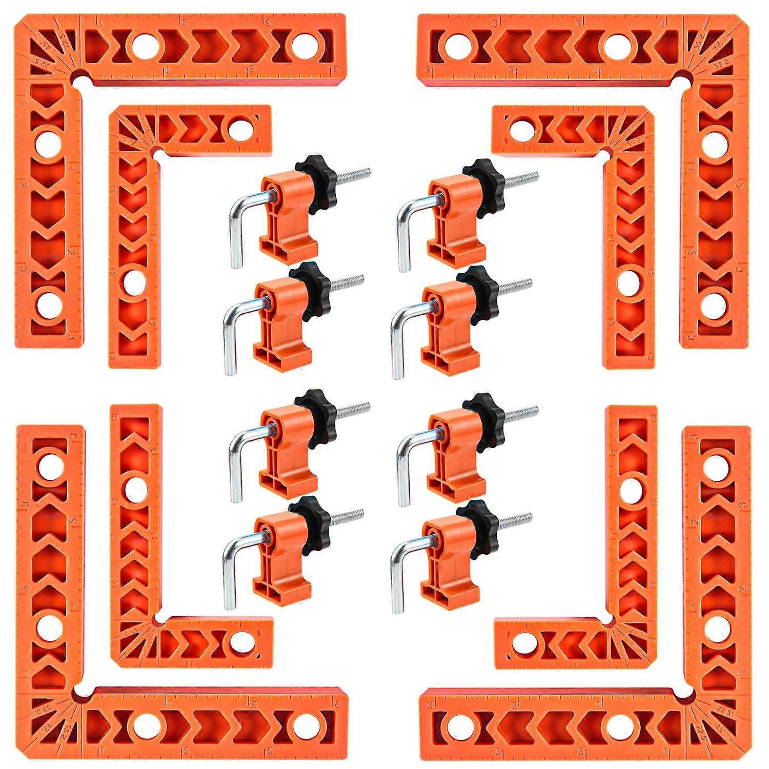 90 Degree Clamp Positioning Squares 3 X 4 Inch Right Angle Clamp 8 Clamps Included Woodworking Frames Cabinets Boxes