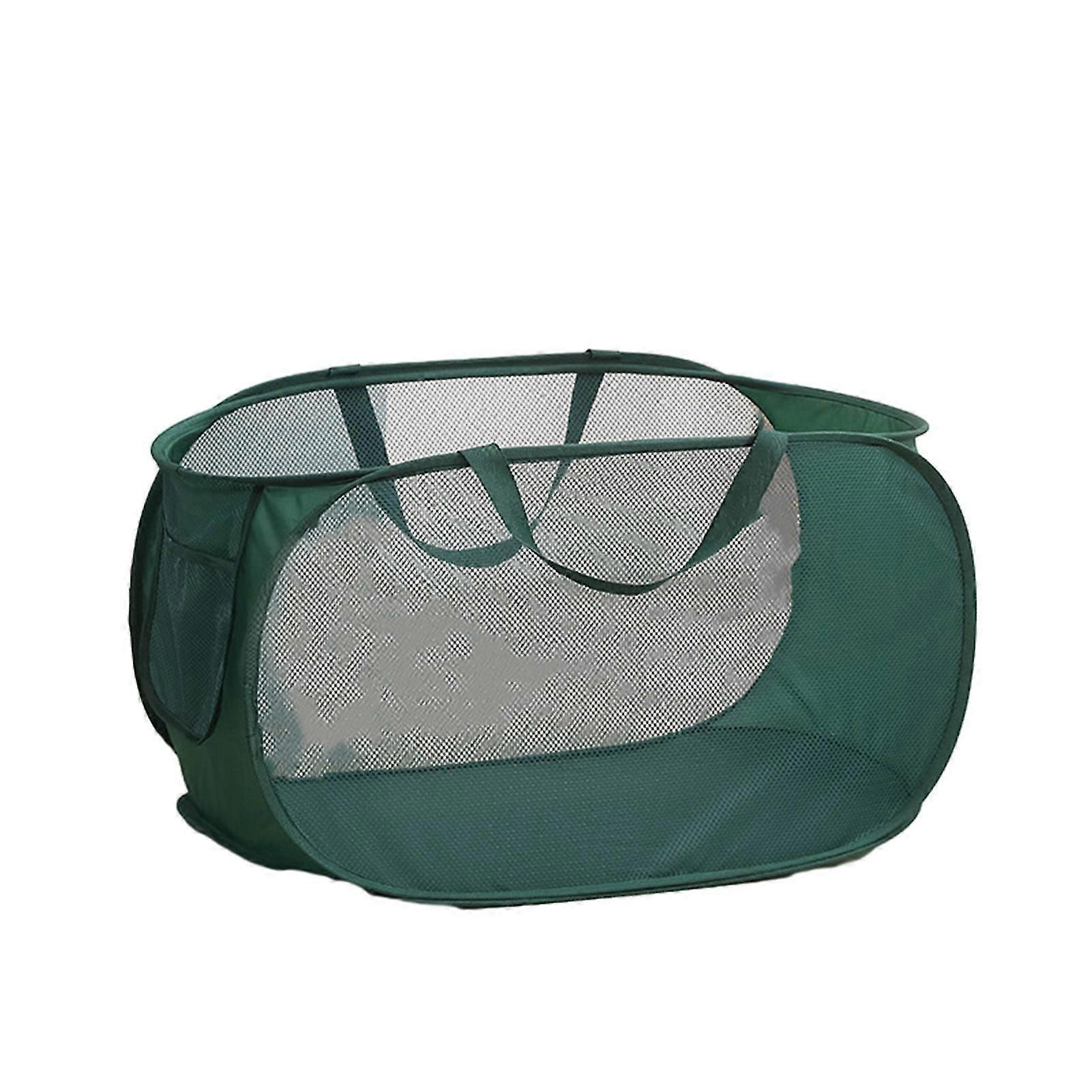 Durable Partitioned Laundry Basket Folding Storage for Home