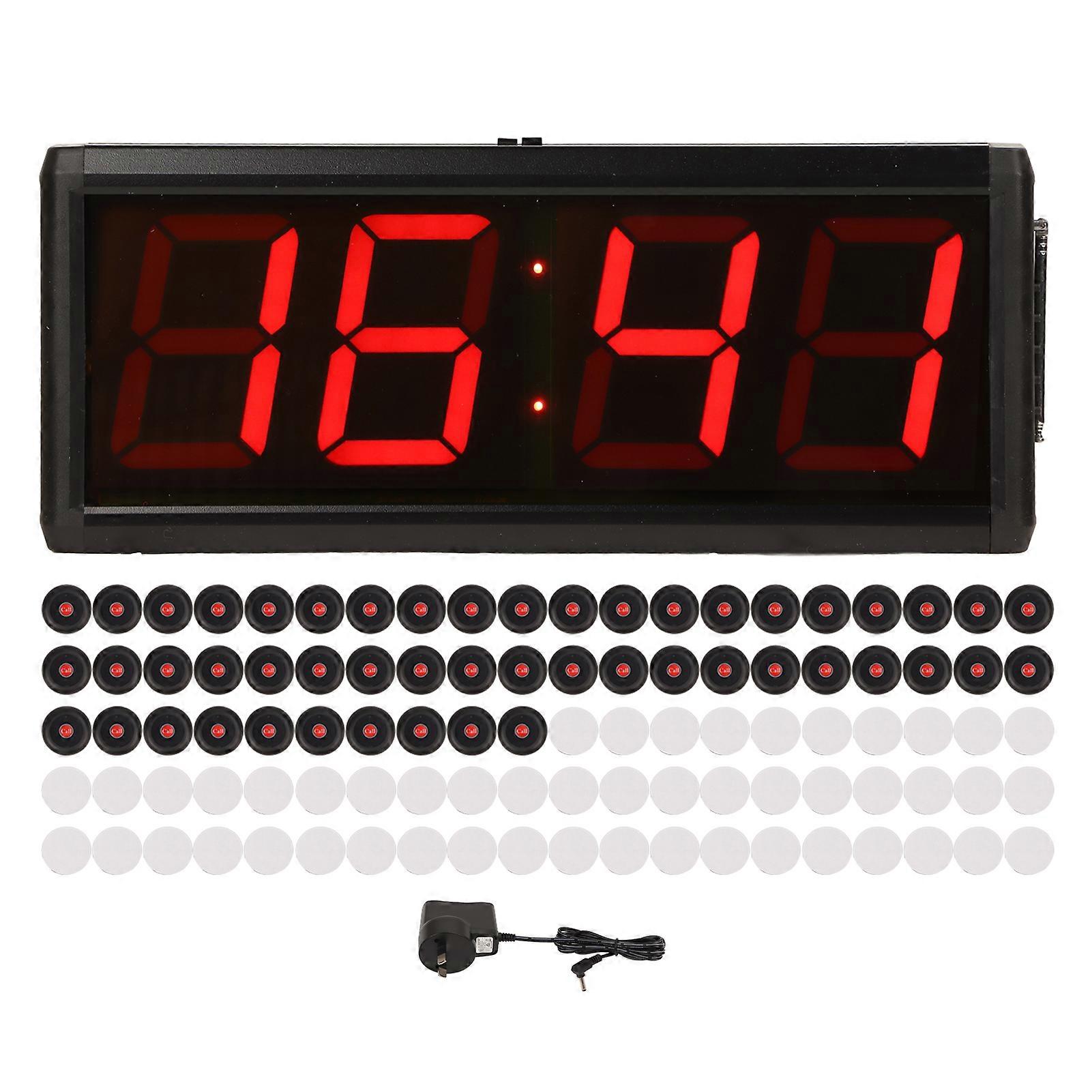 Restaurant Pager System 50 Pagers 30 Volume Levels RF Wireless Calling System AU Plug