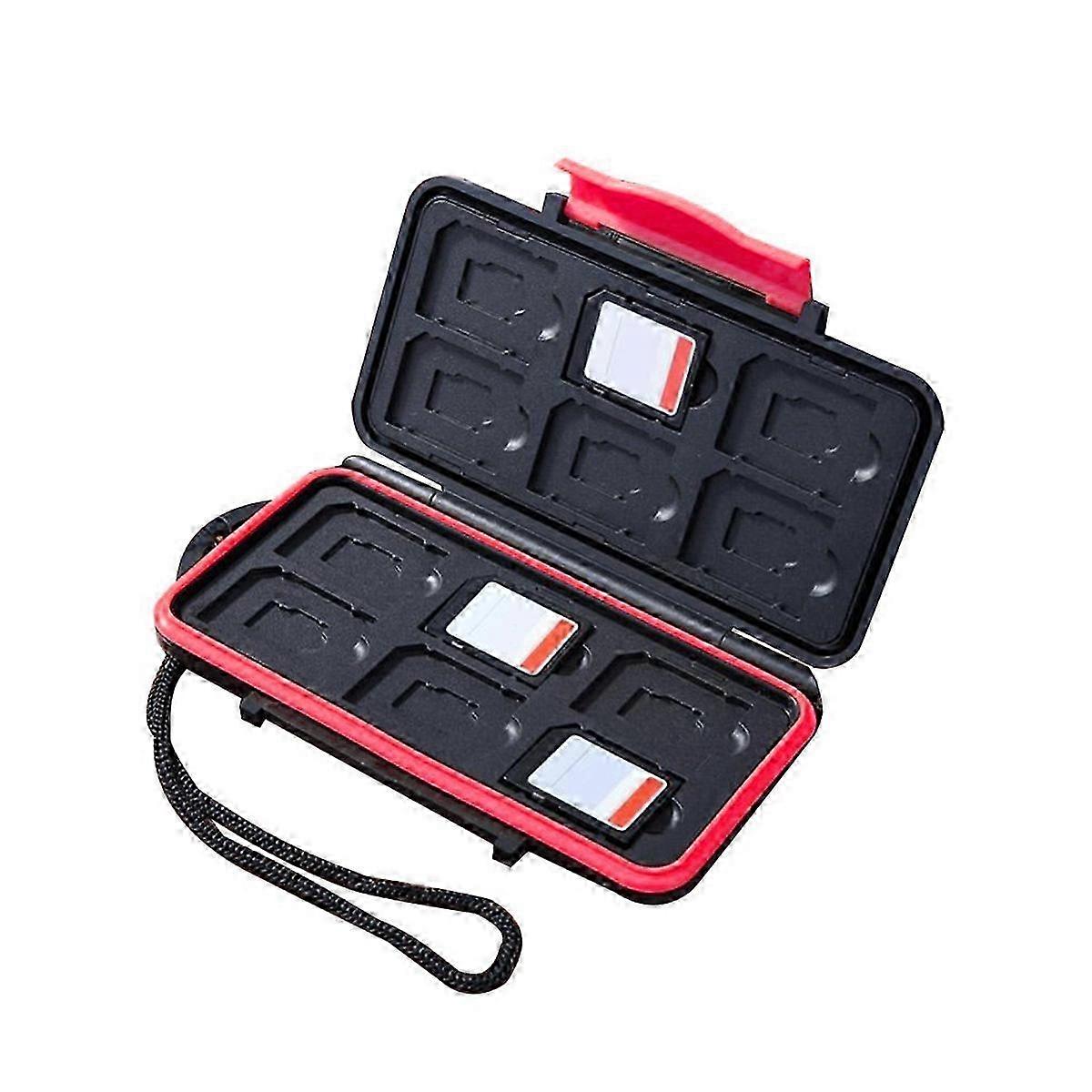 Multi-Grid Memory Card Case: Shockproof & Water-Resistant Protector with Large Capacity for Mini Memory Cards