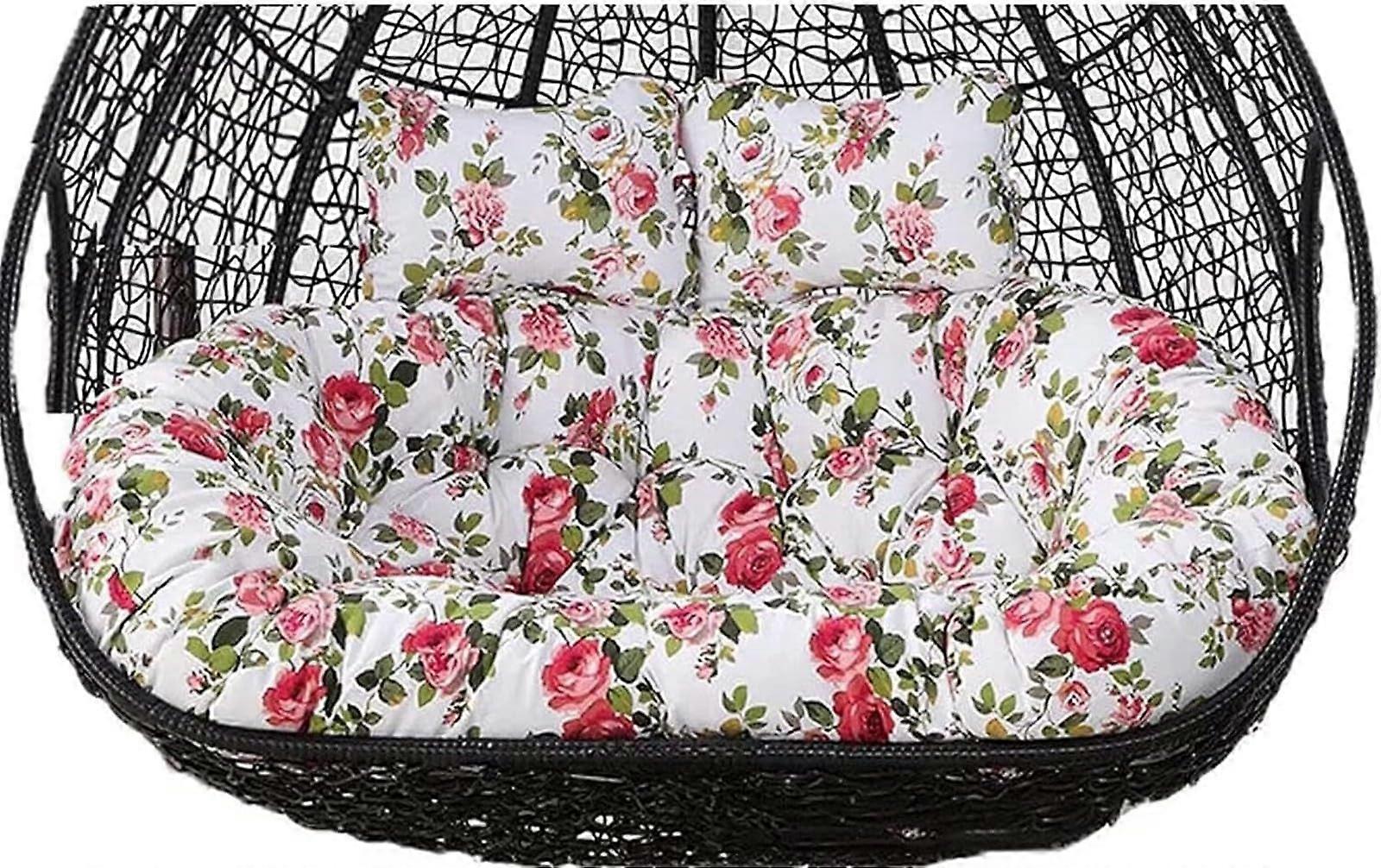 Thickened Waterproof Double Seater Hammock Chair Cushion Removable Egg Chair Pad For Patio Garden And Lounge L Size
