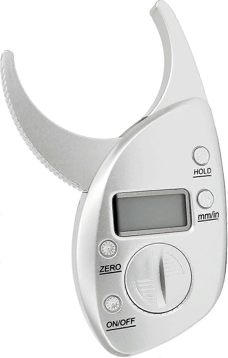 50mm Digital LCD Body Fat Caliper Skinfold Thickness Meter (Gray) (1pc)