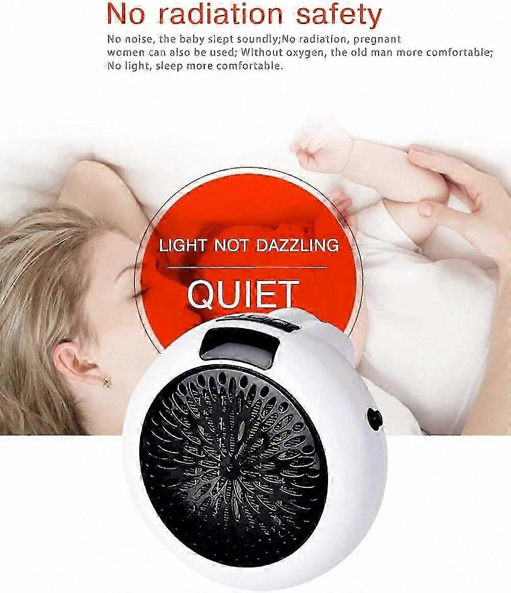 Compact Electric Heater for Wall Outlets, Energy-Efficient Space Heating Solution