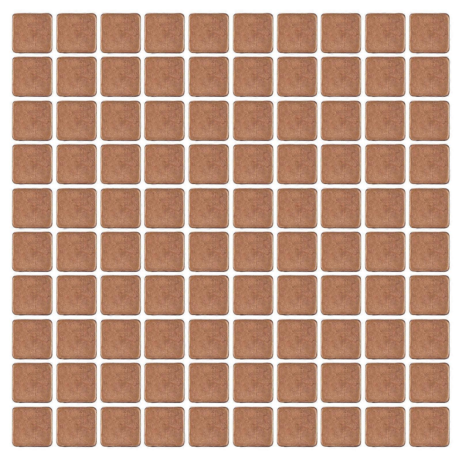 100pcs Heatsink 401w/mk Thermal Conductivity Burr Free Glossy Copper Material Small Heatsink for Laptop GPU CPU 15x15x0.5mm