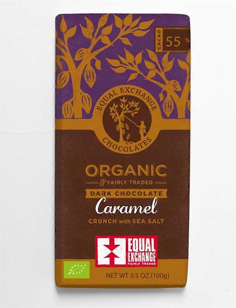 Equal Exchange Organic Caramel Crunch & Sea Salt Choc 55% 100g - 12 Pack