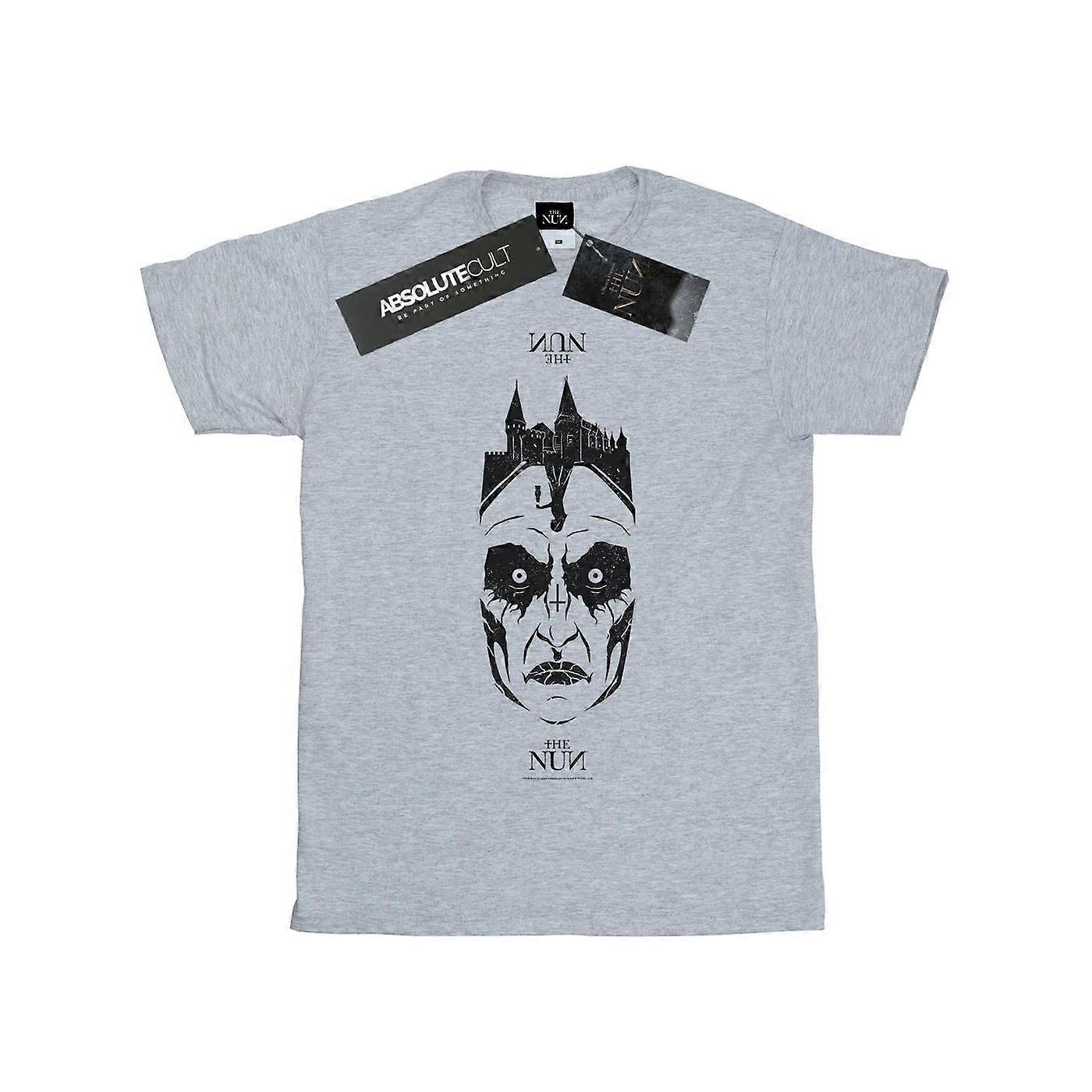 Nun Mens Distressed Face T-paita