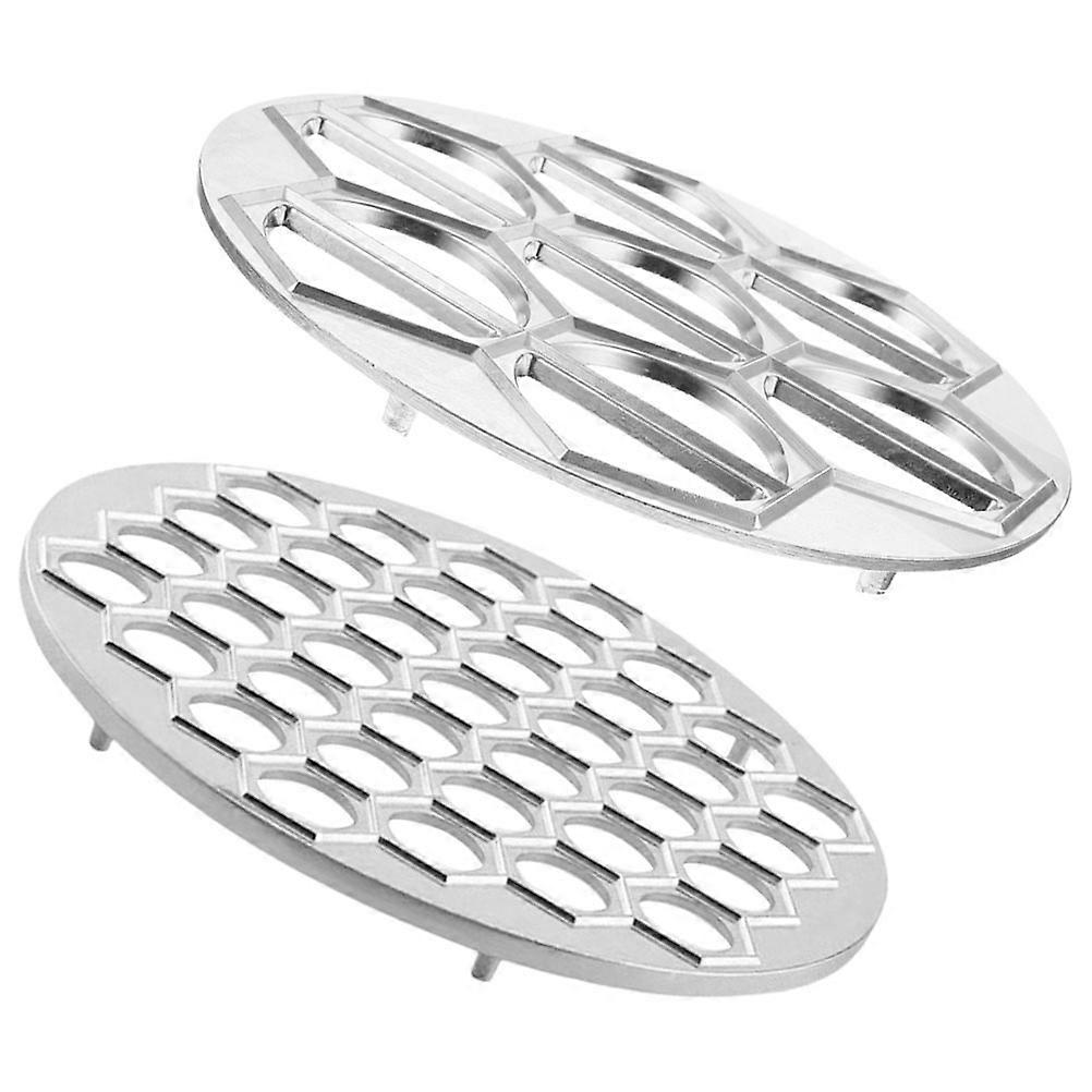 Dumpling Maker Press Aluminum Alloy Mold For Family Gatherings Large Round With 7 Holes Convenience 2Pcs