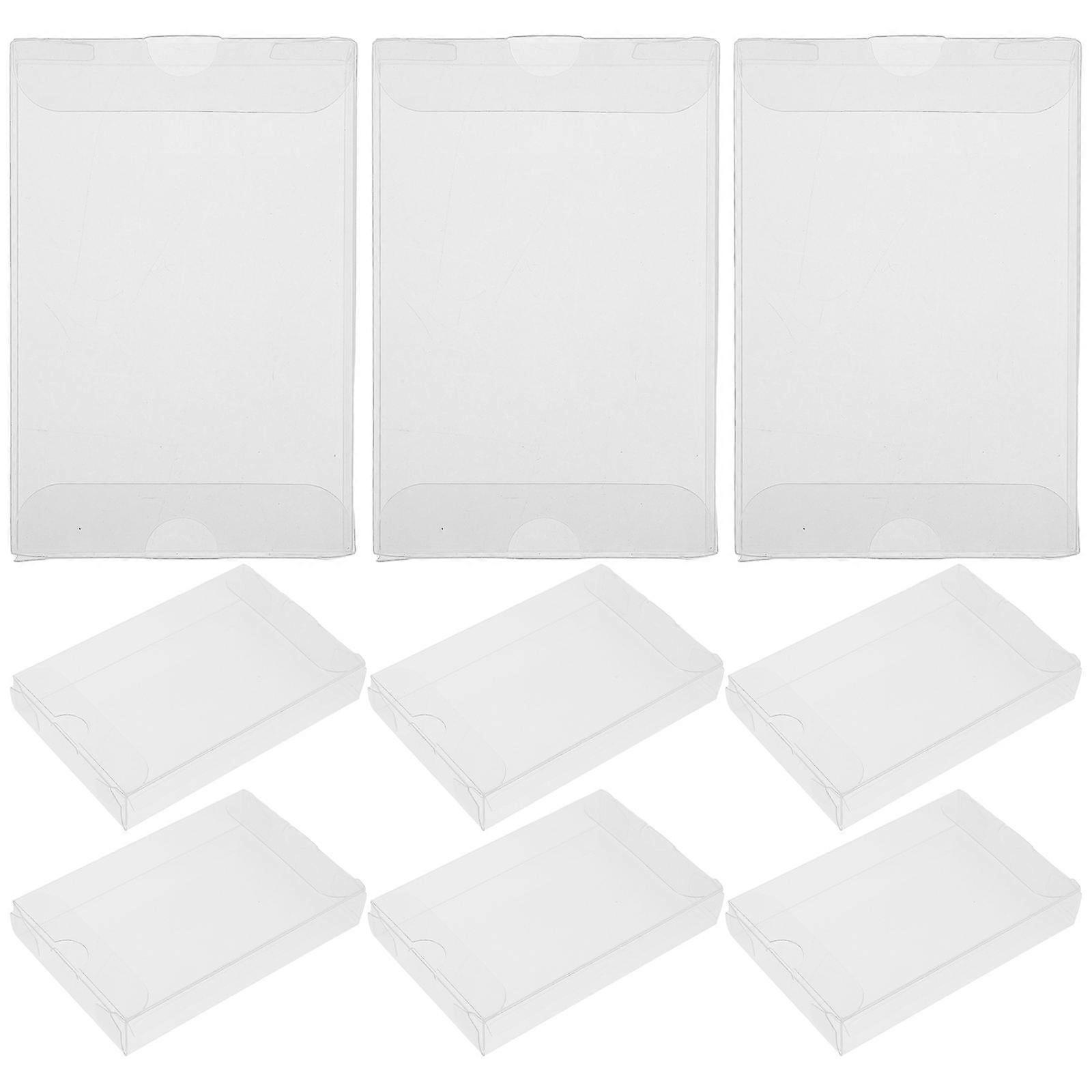PVC Cassette Tape Storage Container for Audio Preservation 50Pcs